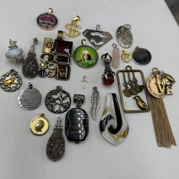 Assorted Charms Lot Mixed Pendants Jewelry Making Craft Supplies DIY Variety - Picture 2 of 9